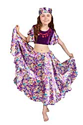 Карнавальный костюм "Цыганка" детский, для девочки
