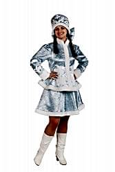 Карнавальный костюм "Снегурочка Сударушка" женский