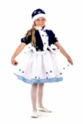 Карнавальный костюм "Морозко" для девочки