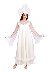 Карнавальный костюм "Снегурочка Жемчужная" женский