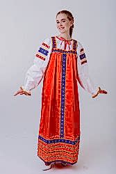 Русский народный сарафан "Дарья", для девушек и женщин