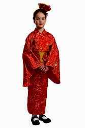 Карнавальный национальный костюм "Японка" детский, для девочки