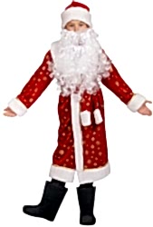 Карнавальный костюм "Дед Мороз Снежный" для мальчика