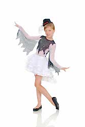 Маскарадный костюм "Сорока-белобока" для девочки