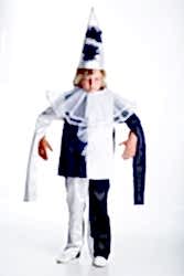 Карнавальный костюм "Пьеро" атлас