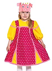 Карнавальный костюм "Свинка Фрося" для девочки