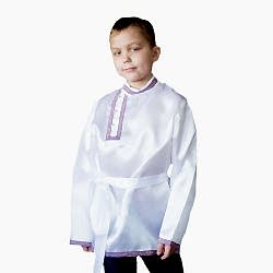 Русская косоворотка "Дмитрий" для детей и взрослых, атлас