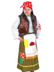 Костюм "Баба Яга дремучая" для девочки