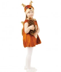 Маскарадный костюм Белочка детский, для девочки