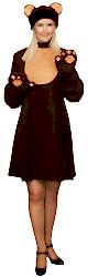 Карнавальный костюм "Медведица" взрослый (платье)