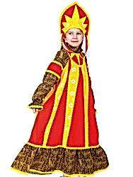 Карнавальный костюм "Масленица" детский, для девочки