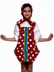 Костюм "Матрешка в красном" для девочки