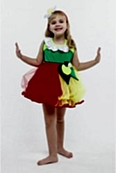 Карнавальный костюм "Яблочко" для девочек
