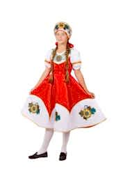 Карнавальный русский костюм "Калинка" детский