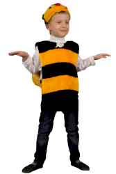 Карнавальный костюм "Пчелка" с туникой детский