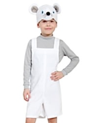 Карнавальный костюм Мышонок белый