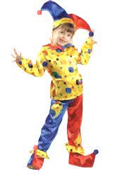 Карнавальный костюм Петрушка шёлк детский