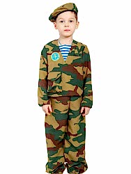 Карнавальный камуфляжный костюм "Десантник" детский