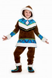 Карнавальный костюм "Эскимос" детский, для мальчика