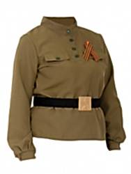 Солдатская гимнастерка с ремнем, женская