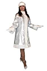 Карнавальный костюм "Снегурочка" из парчи