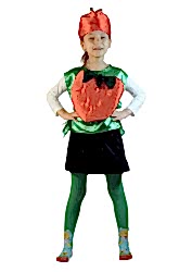 Карнавальный детский костюм "Клубника" (жилет)