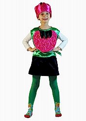 Карнавальный детский костюм "Малина" (жилет)