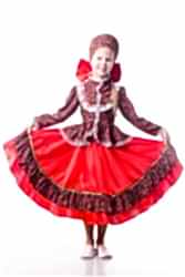 Карнавальный костюм "Кадриль кубанская" детский, для девочки