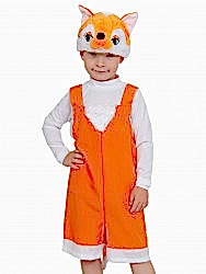 Маскарадный костюм "Лисенок" детский, для мальчика и девочки