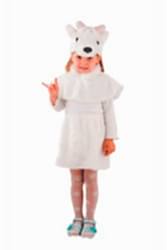 Карнавальный костюм "Козочка белая" детский