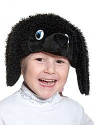 Шапочка Пудель чёрный