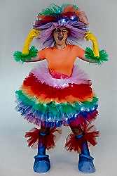 Костюм "Фьек" женский разноцветный, светящийся