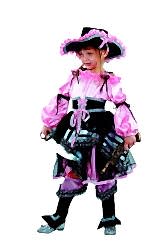 Карнавальный костюм детский "Пиратка" розовый