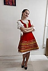 Сарафан укороченный со шнуровкой, для детей и взрослых