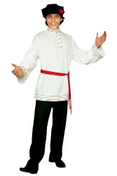 Косоворотка русская мужская с поясом