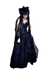 Карнавальный костюм "Черная невеста" женский