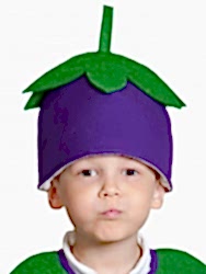 Шапочка Баклажан детский