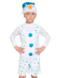 Карнавальный костюм "Снеговичок" для мальчика