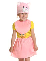 Карнавальный костюм "Кошечка розовая лайт" для девочки