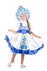 Карнавальный сценический костюм "Гжель" детский