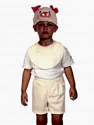 Карнавальный костюм "Поросенок бежевый лайт"