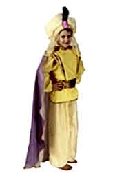Карнавальный костюм "Восточный принц" жёлтый детский