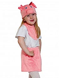 Карнавальный костюм "Поросенок лайт" для девочки