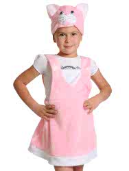 Карнавальный костюм "Кошечка розовая"