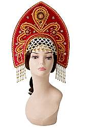 Русский национальный кокошник "Анна"