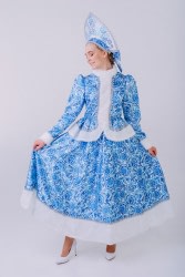 Карнавальный костюм "Снегурочка Гжель"