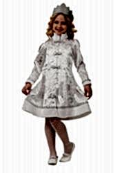 Новогодний детский костюм "Снегурочка", сатин