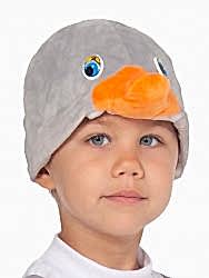 Шапочка Гусёнок серый