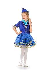 Карнавальный костюм "Стюардесса" для девочки