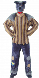 Карнавальный костюм "Волк - Хулиган" мужской взрослый